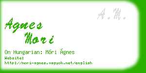 agnes mori business card
